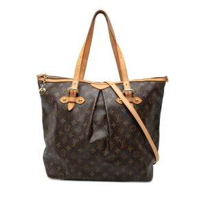 LOUIS VUITTON Brown Monogram Leather Shoulder Bag